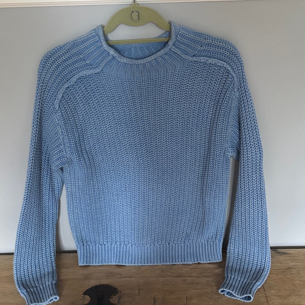 Z Supply Light Blue Crewneck Sweater